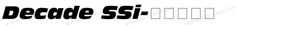 Decade SSi字体转换
